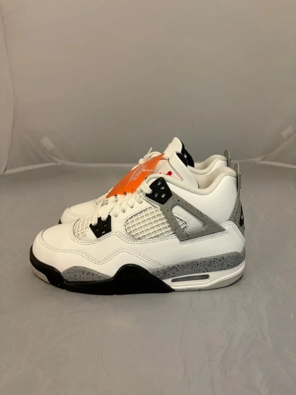 Air Jordan 4 retro OG white cement Kids shoes GS size 4y IB4171 100 New